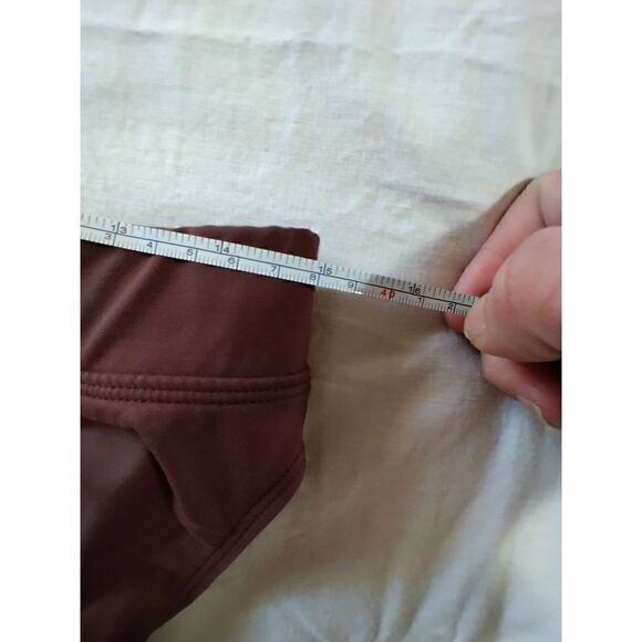Athleta Lime Brown Bikini Bottom Size L - Picture 4 of 4